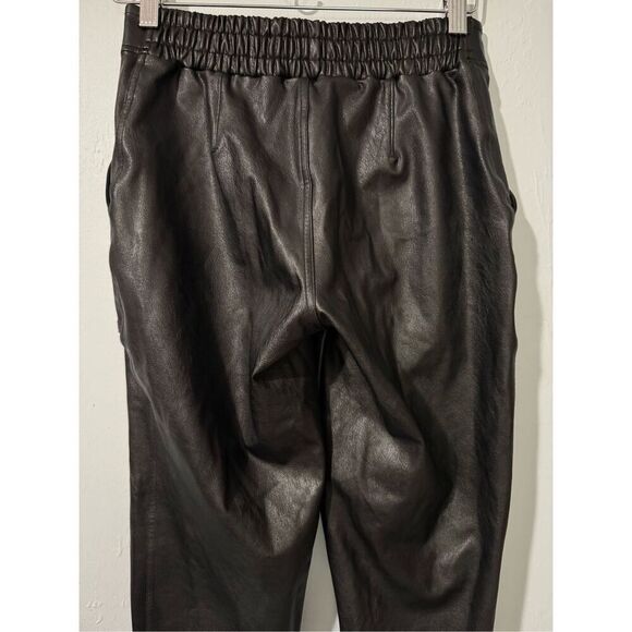 Spanx Faux black leather joggers SP - Picture 8 of 11